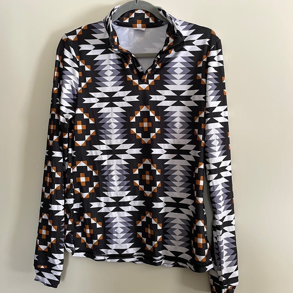 Ranch Dressn 1/4 Zip Sun Shirt